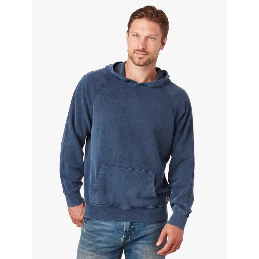 Fair Harbor Soltaire Hoodie Mens Blue Sun‎ Washed Sweatshirt Pullover Size XXL